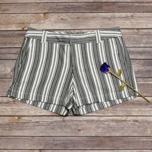 New York and Co. Black White Stripe Shorts